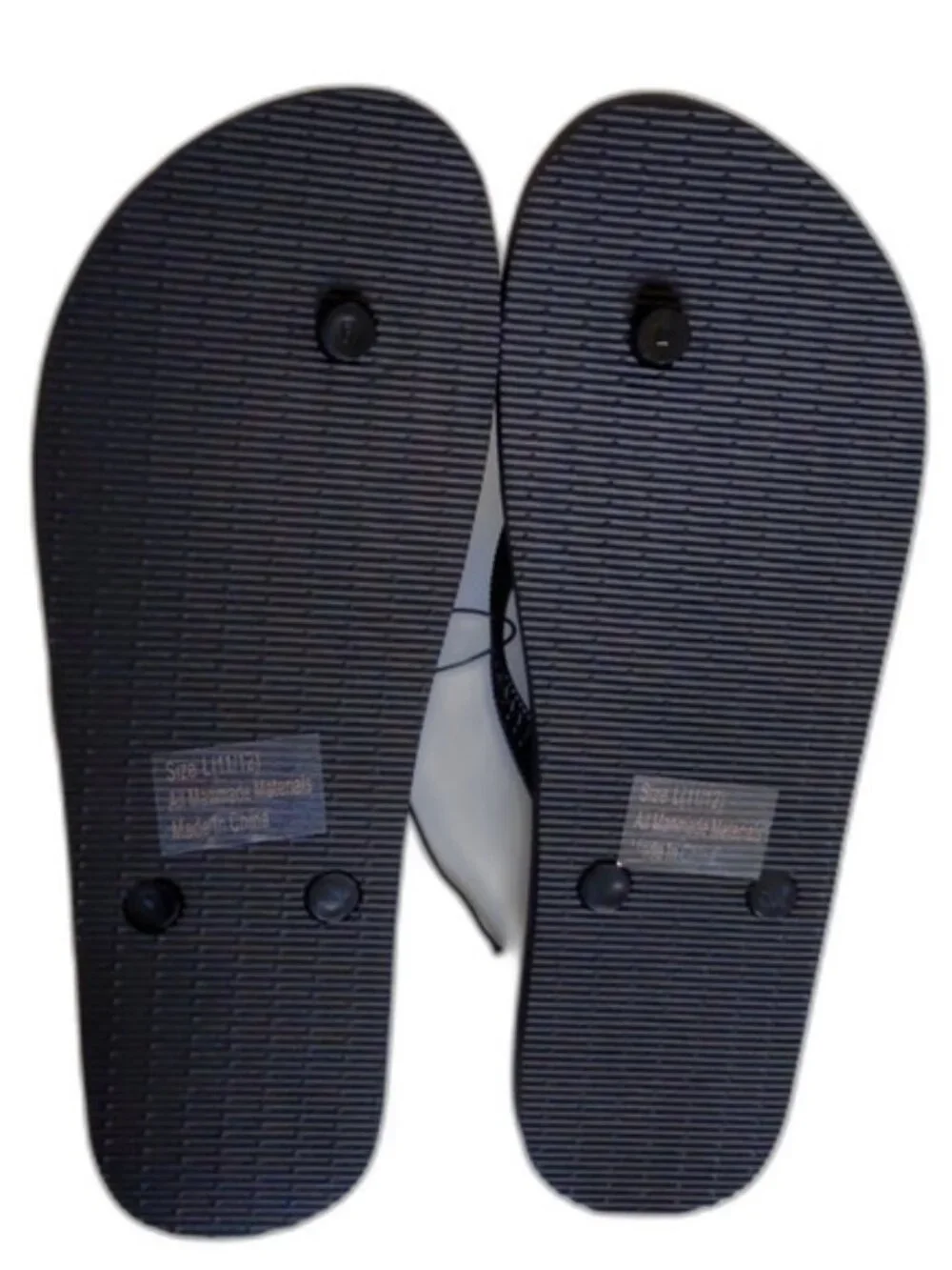 NEW Men's West Loop Black Summer Beach Flip Flop Sandals, Various Sizes NWT